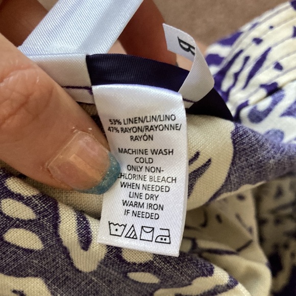 Loft purple and cream skirt - Picture 4 of 4